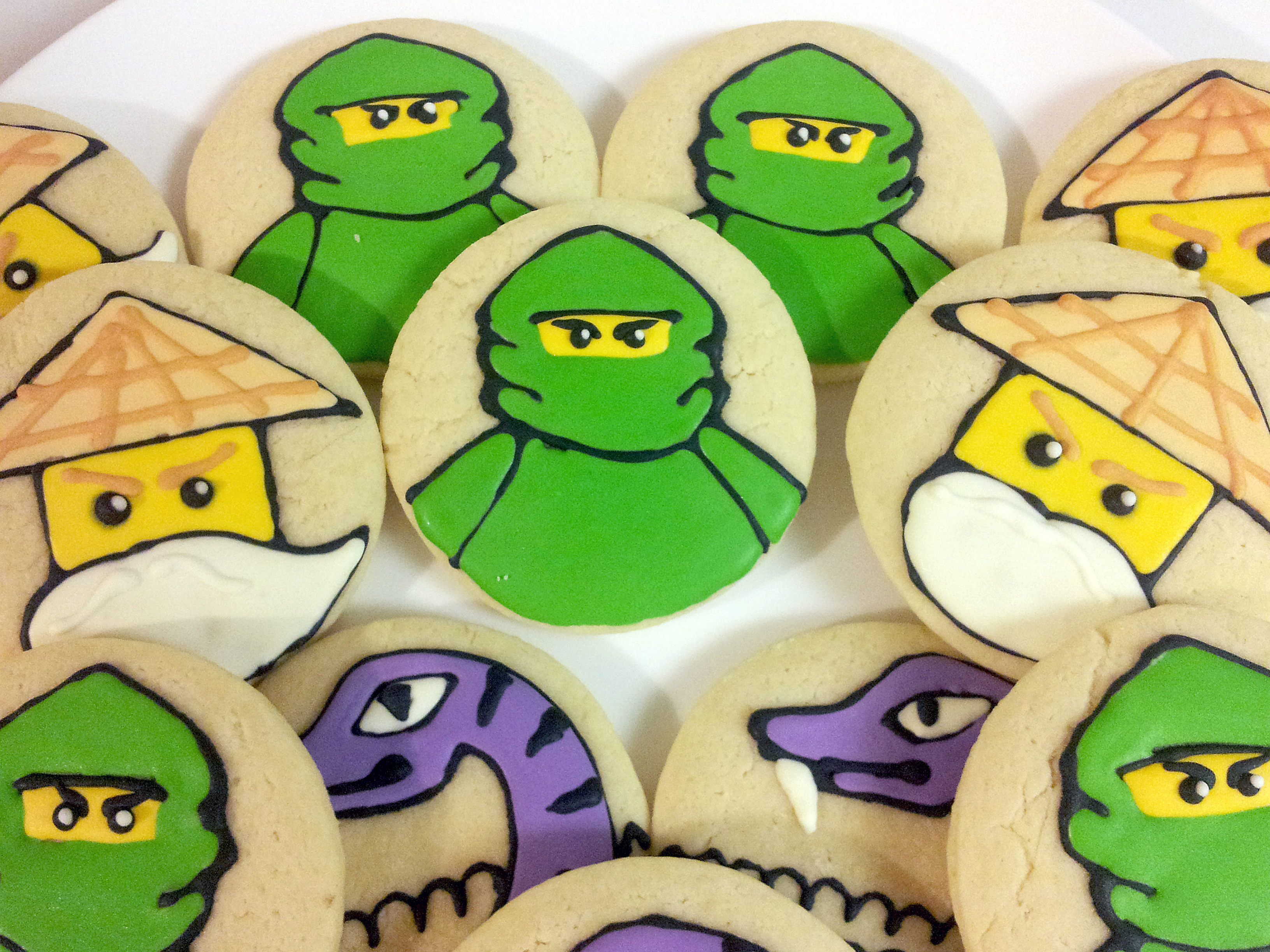 Green Ninjago party favors